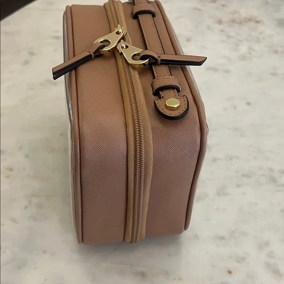 CALPAK clear small cosmetics case in Caramel - Picture 3 of 8